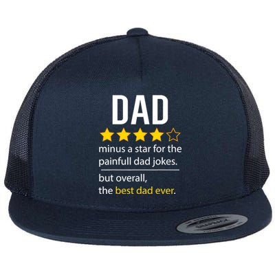 Funny Dad Father's Day Joke Humor Dad Son Daughter Daddy Flat Bill Trucker Hat