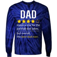 Funny Dad Father's Day Joke Humor Dad Son Daughter Daddy Tie-Dye Long Sleeve Shirt