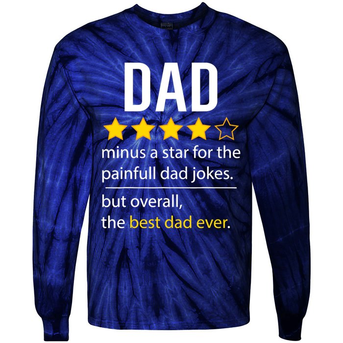 Funny Dad Father's Day Joke Humor Dad Son Daughter Daddy Tie-Dye Long Sleeve Shirt