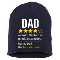 Funny Dad Father's Day Joke Humor Dad Son Daughter Daddy Short Acrylic Beanie