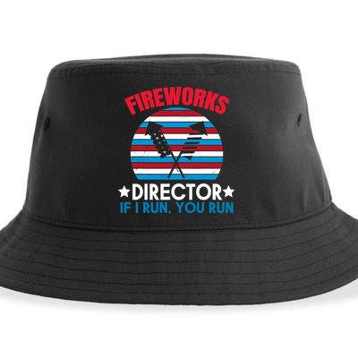 Fireworks Director Funny Bang 4th Of July Sustainable Bucket Hat
