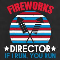 Fireworks Director Funny Bang 4th Of July Golf Towel