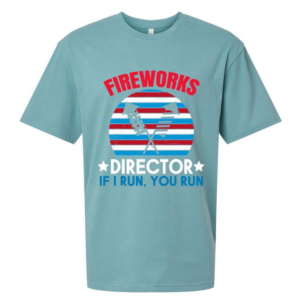 Fireworks Director Funny Bang 4th Of July Sueded Cloud Jersey T-Shirt