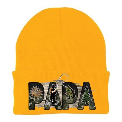 Father's Day Fishing Papa Gift For Dad Knit Cap Winter Beanie