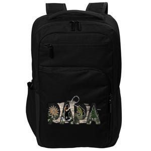 Father's Day Fishing Papa Gift For Dad Impact Tech Backpack