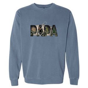 Father's Day Fishing Papa Gift For Dad Garment-Dyed Sweatshirt