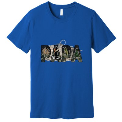 Father's Day Fishing Papa Gift For Dad Premium T-Shirt