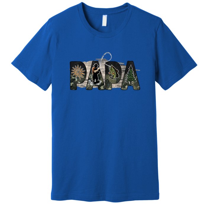 Father's Day Fishing Papa Gift For Dad Premium T-Shirt