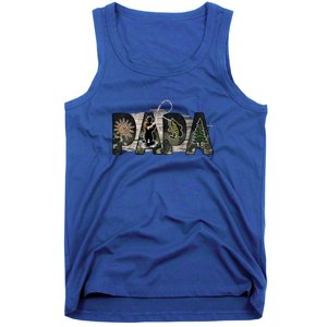 Father's Day Fishing Papa Gift For Dad Tank Top