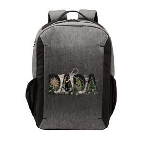 Father's Day Fishing Papa Gift For Dad Vector Backpack