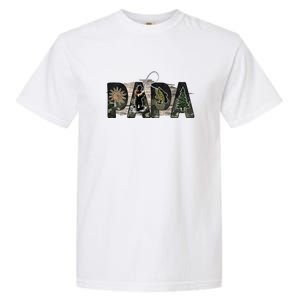 Father's Day Fishing Papa Gift For Dad Garment-Dyed Heavyweight T-Shirt