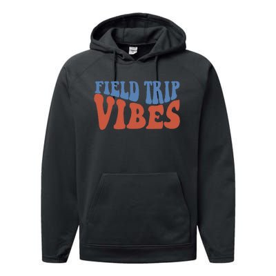 Field Day Field Trip Vibes Students Performance Fleece Hoodie