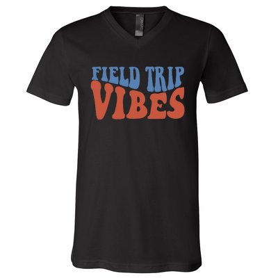 Field Day Field Trip Vibes Students V-Neck T-Shirt