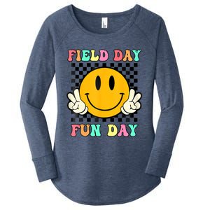 Field Day Fun Day For Teacher Field Day 2024 Gift Women's Perfect Tri Tunic Long Sleeve Shirt