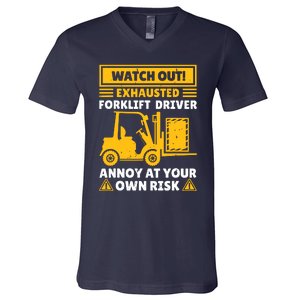 Forklift Driver For Men Women Forklift Operator Mechanic V-Neck T-Shirt