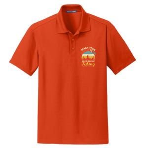 Father Daughter Fishing Dad Cute Gift Dry Zone Grid Polo