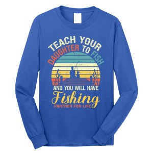 Father Daughter Fishing Dad Cute Gift Long Sleeve Shirt