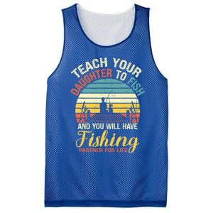 Father Daughter Fishing Dad Cute Gift Mesh Reversible Basketball Jersey Tank