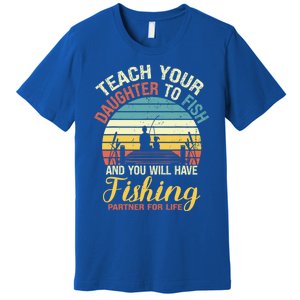 Father Daughter Fishing Dad Cute Gift Premium T-Shirt