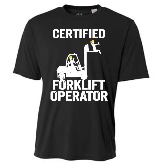 Forklift Driver Forklift Certified Forklift Operator Cooling Performance Crew T-Shirt