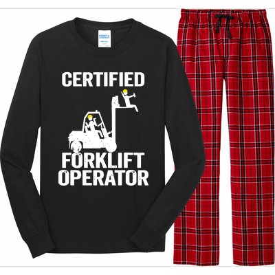 Forklift Driver Forklift Certified Forklift Operator Long Sleeve Pajama Set