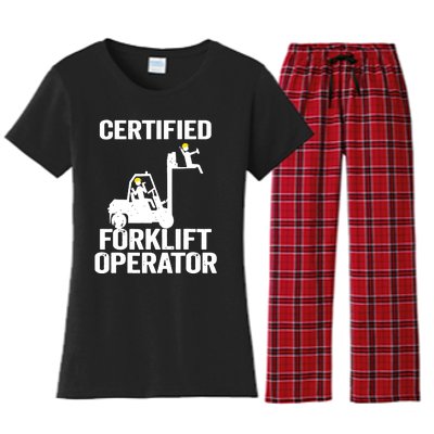 Forklift Driver Forklift Certified Forklift Operator Women's Flannel Pajama Set