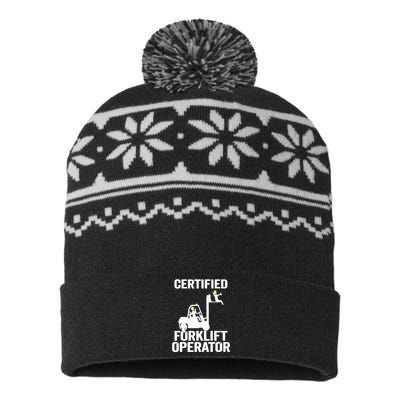 Forklift Driver Forklift Certified Forklift Operator USA-Made Snowflake Beanie