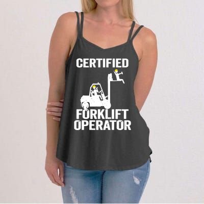 Forklift Driver Forklift Certified Forklift Operator Women's Strappy Tank