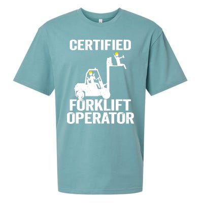 Forklift Driver Forklift Certified Forklift Operator Sueded Cloud Jersey T-Shirt