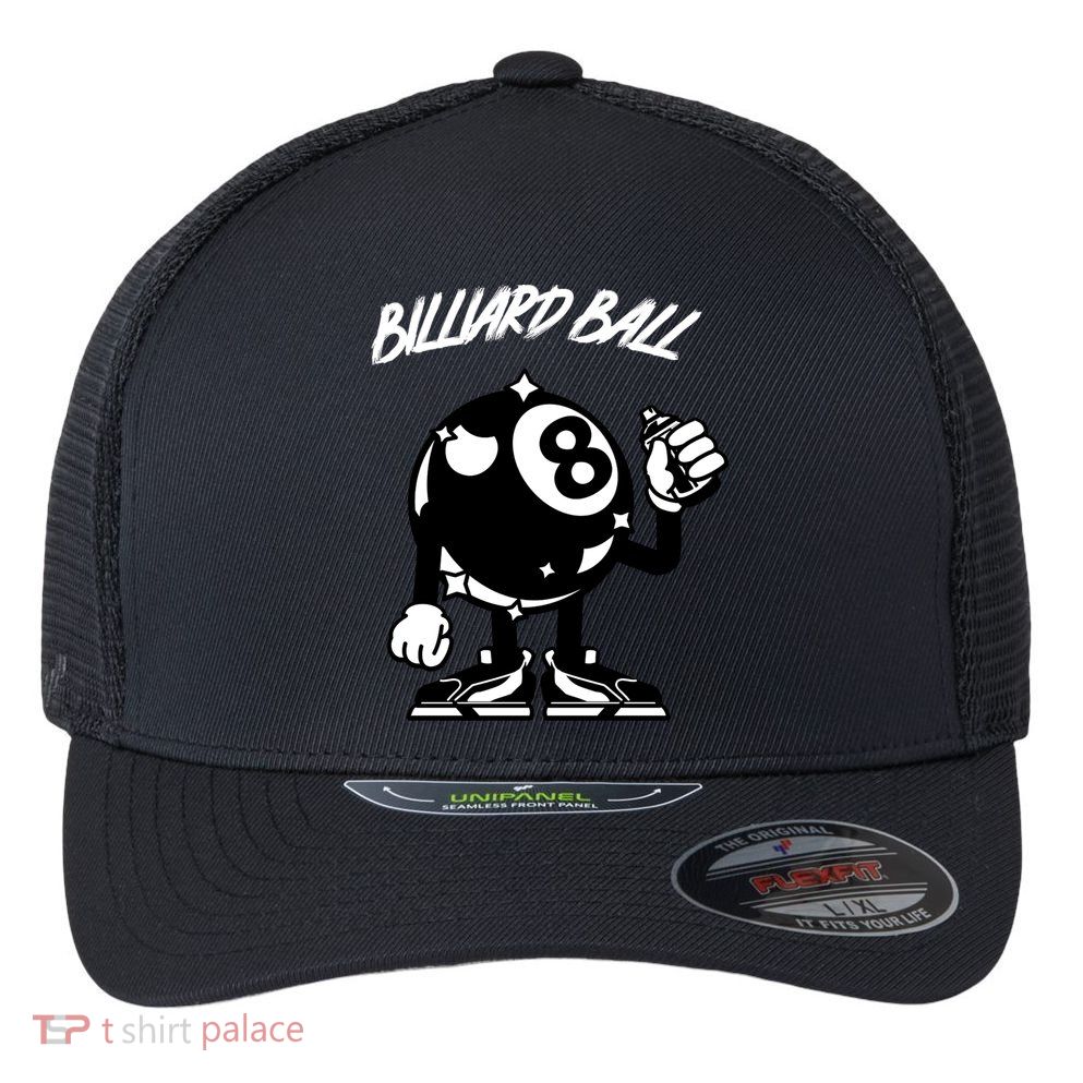Father's Day Funny BilliardsI Love Snooker Pool Player Gift For Dad Flexfit Unipanel Trucker Cap