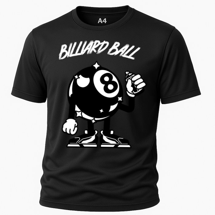 Father's Day Funny BilliardsI Love Snooker Pool Player Gift For Dad Cooling Performance Crew T-Shirt