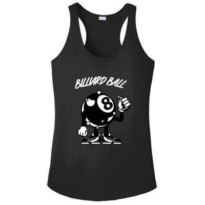 Father's Day Funny BilliardsI Love Snooker Pool Player Gift For Dad Ladies PosiCharge Competitor Racerback Tank