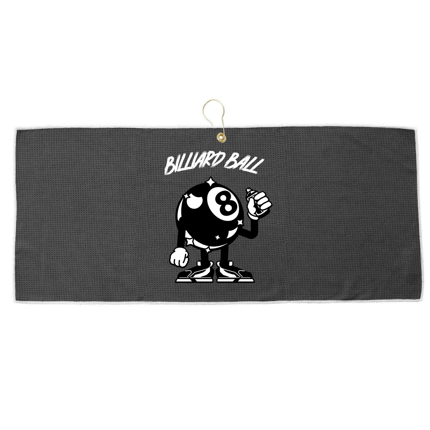 Father's Day Funny BilliardsI Love Snooker Pool Player Gift For Dad Large Microfiber Waffle Golf Towel