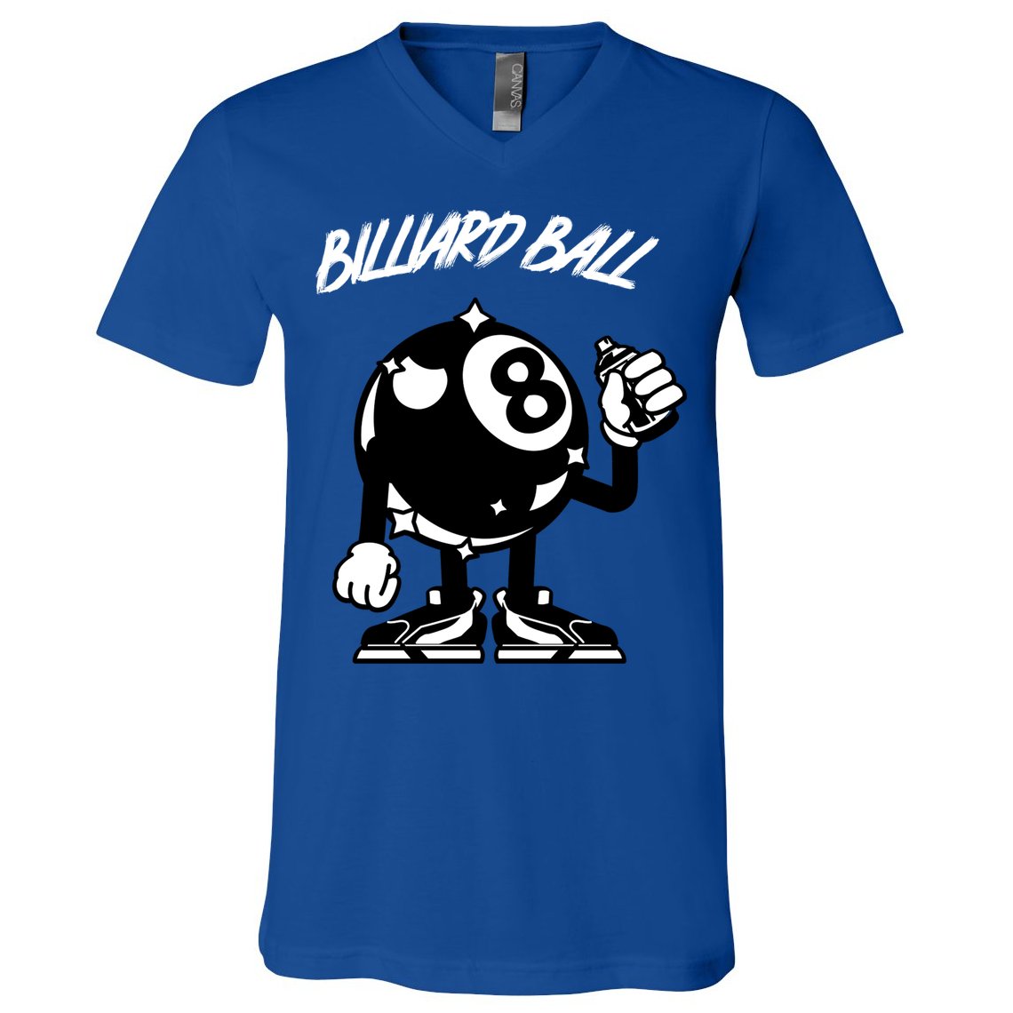 Father's Day Funny BilliardsI Love Snooker Pool Player Gift For Dad V-Neck T-Shirt