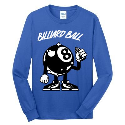 Father's Day Funny BilliardsI Love Snooker Pool Player Gift For Dad Tall Long Sleeve T-Shirt