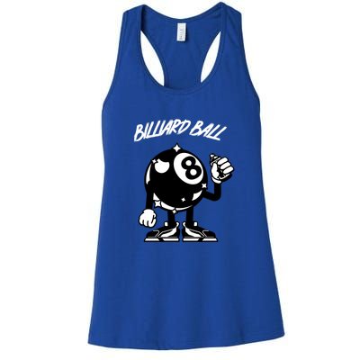 Father's Day Funny BilliardsI Love Snooker Pool Player Gift For Dad Women's Racerback Tank