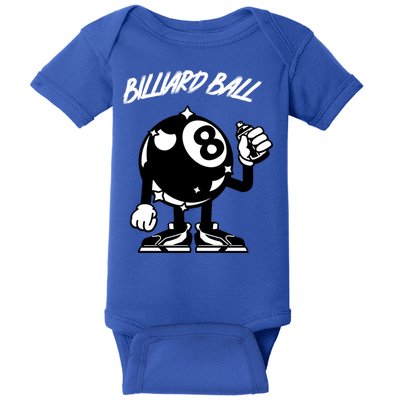 Father's Day Funny BilliardsI Love Snooker Pool Player Gift For Dad Baby Bodysuit