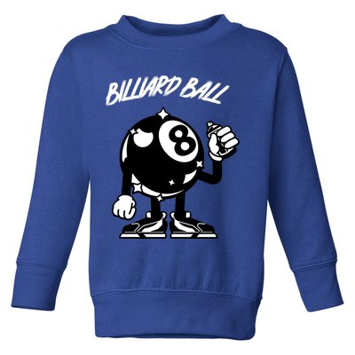 Father's Day Funny BilliardsI Love Snooker Pool Player Gift For Dad Toddler Sweatshirt