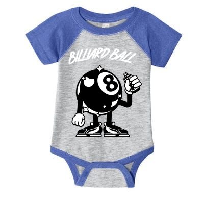 Father's Day Funny BilliardsI Love Snooker Pool Player Gift For Dad Infant Baby Jersey Bodysuit