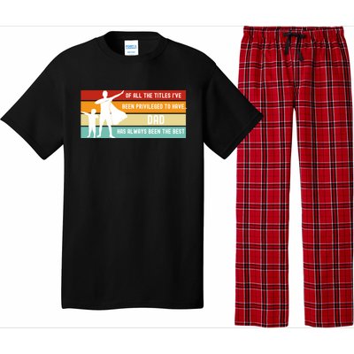 Father's Day From Son Inspirational Loving Fatherhood Quote Gift Pajama Set