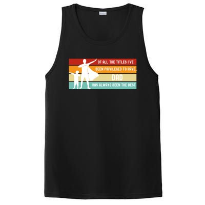 Father's Day From Son Inspirational Loving Fatherhood Quote Gift PosiCharge Competitor Tank