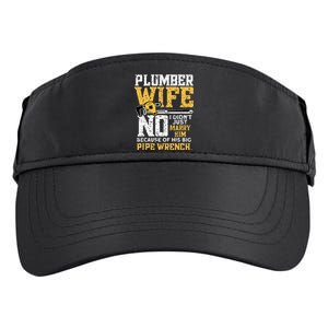 Funny Design For Plumber Wife - Plumbing Pipefitters Plumber Adult Drive Performance Visor