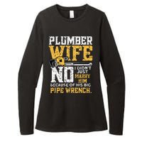 Funny Design For Plumber Wife - Plumbing Pipefitters Plumber Womens CVC Long Sleeve Shirt