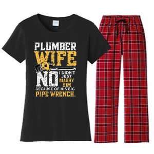 Funny Design For Plumber Wife - Plumbing Pipefitters Plumber Women's Flannel Pajama Set