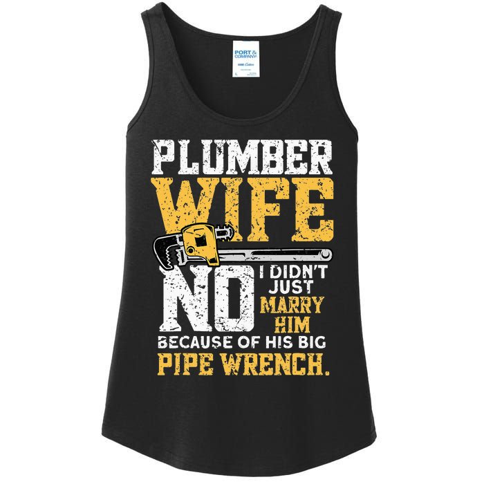 Funny Design For Plumber Wife - Plumbing Pipefitters Plumber Ladies Essential Tank