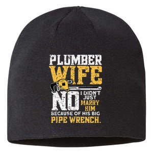 Funny Design For Plumber Wife - Plumbing Pipefitters Plumber Sustainable Beanie