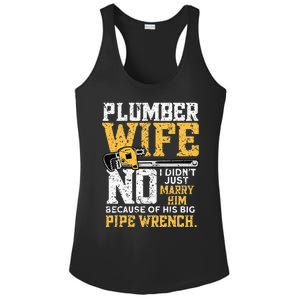 Funny Design For Plumber Wife - Plumbing Pipefitters Plumber Ladies PosiCharge Competitor Racerback Tank