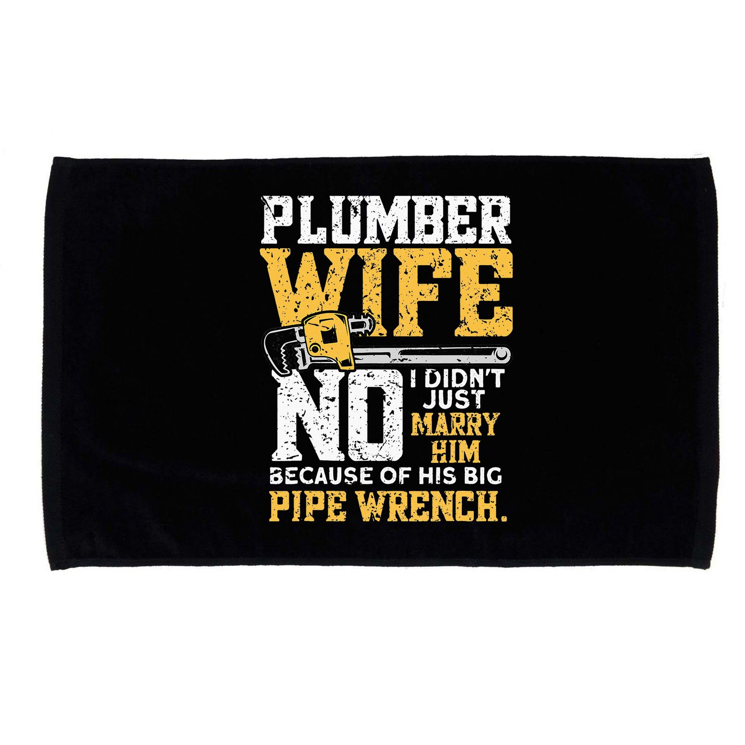 Funny Design For Plumber Wife - Plumbing Pipefitters Plumber Microfiber Hand Towel