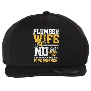 Funny Design For Plumber Wife - Plumbing Pipefitters Plumber Wool Snapback Cap