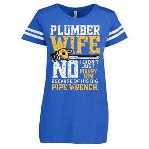 Funny Design For Plumber Wife - Plumbing Pipefitters Plumber Enza Ladies Jersey Football T-Shirt